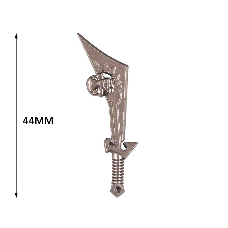 ToyGameShow Minifigure weapon accessories medieval style silver