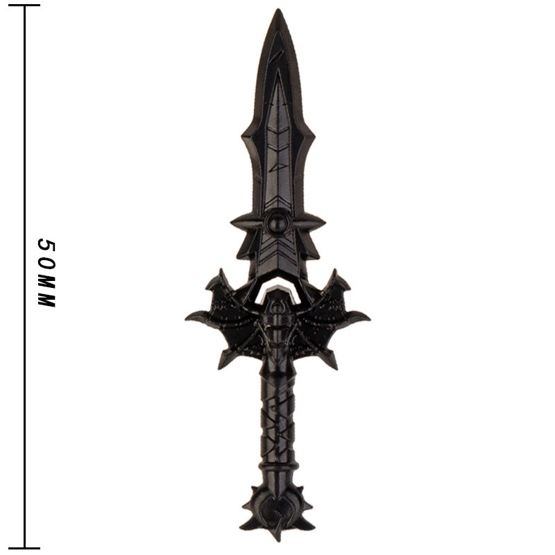 ToyGameShow Minifigure weapon accessories medieval style black