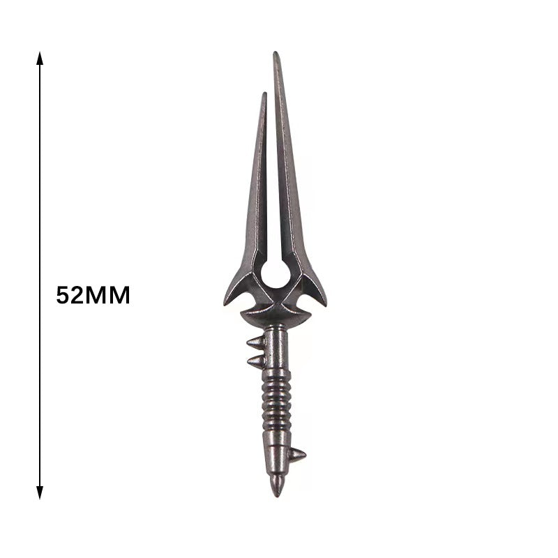 ToyGameShow Minifigure weapon accessories medieval style silver