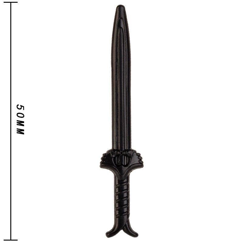 ToyGameShow Minifigure weapon accessories medieval style black