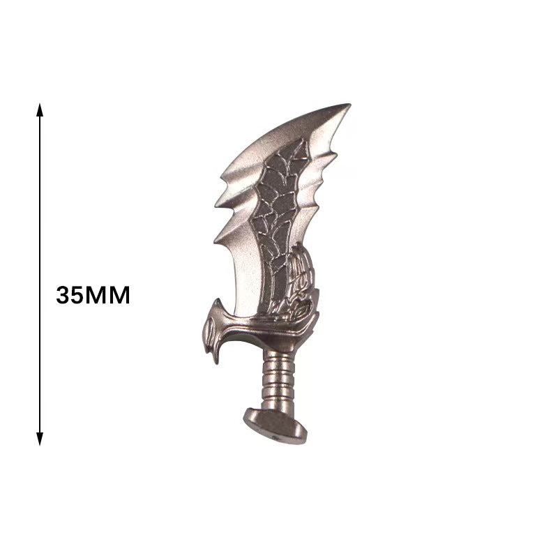 ToyGameShow Minifigure weapon accessories medieval style silver