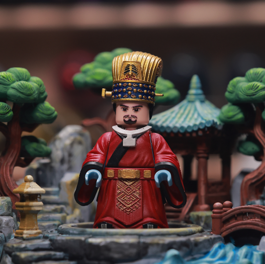 Emperor Taizu of Song (Tongtian Crown Edition) — 48mm Hand-Painted Historical Micro-Sculpture