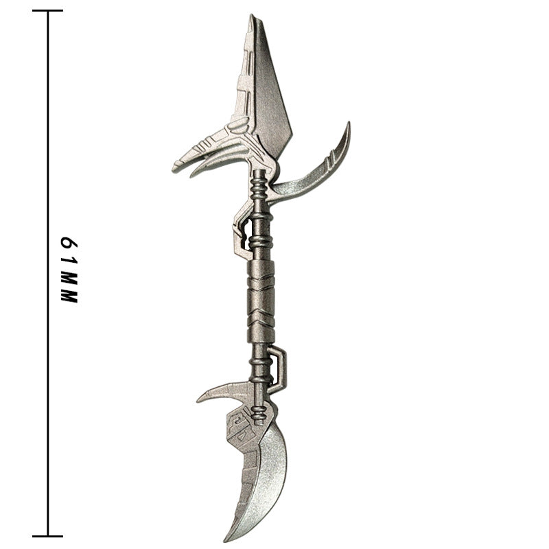 ToyGameShow Minifigure weapon accessories medieval style silver