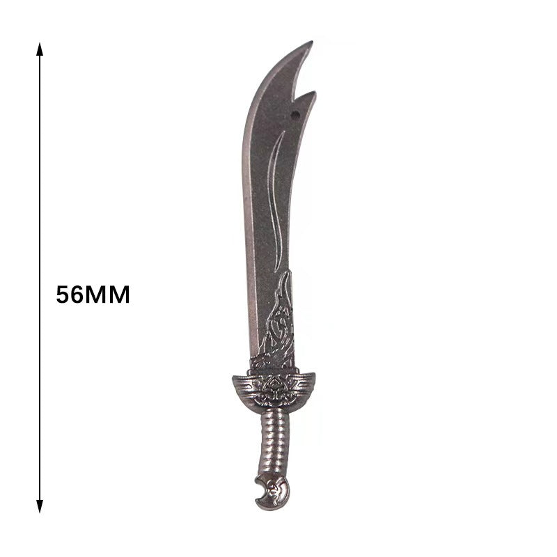 ToyGameShow Minifigure weapon accessories medieval style silver